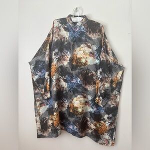 Eskandar Multicolor Floral tunic dress